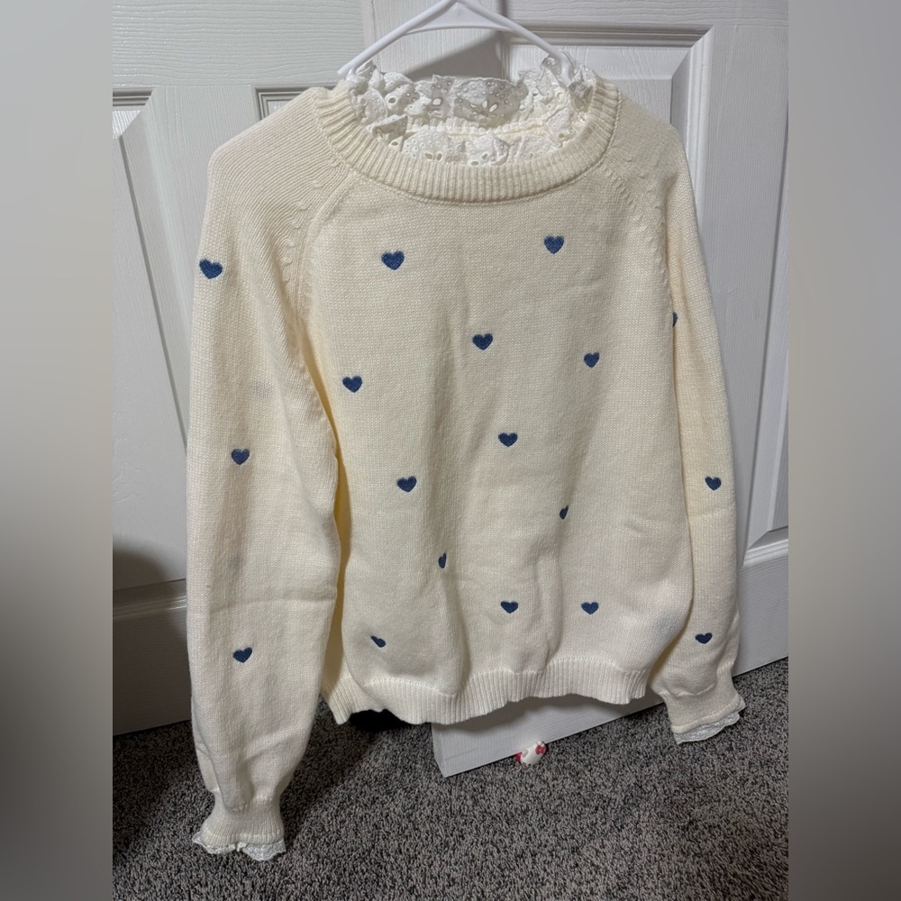Sweater perfect for Valentine’s Day size L new not tag - Picture 3 of 4
